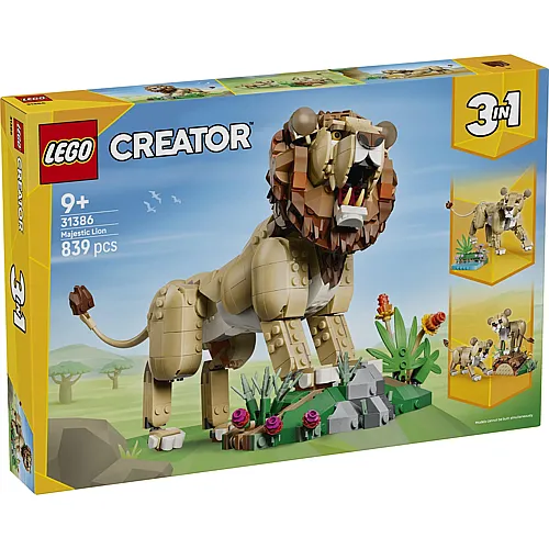 LEGO Wilde Tiere: Majestätischer Löwe (31386)