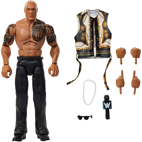 Mattel WWE Elite The Rock - 15 cm