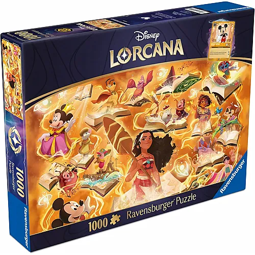 Ravensburger Puzzle Disney Lorcana - Glimmers of The Realm: Amber - 1000 Teile