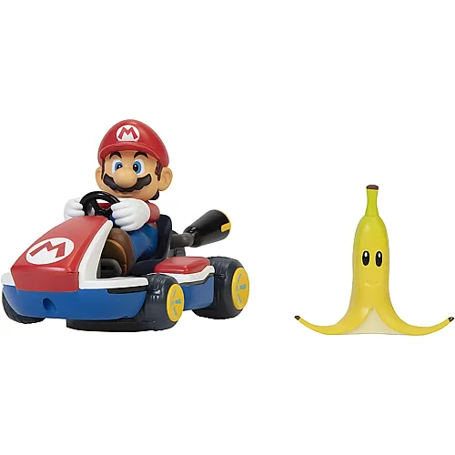 Jakks Pacific Nintendo Super Mario - Spin Out Mario Kart - 2-fach sortiert - 6 cm