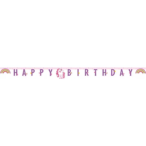Procos Girlande Happy Birthday Einhorn