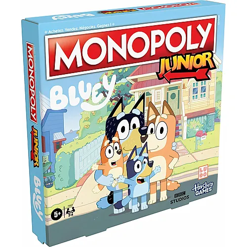 Hasbro Gaming Monopoly Junior Bluey, f franz�sische Version