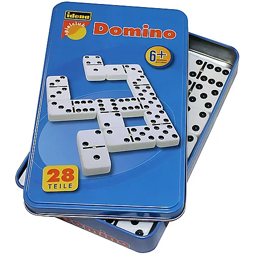 Dominospiel in Metallbox