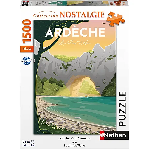 Louis l'Affiche - Ard�che 1500Teile