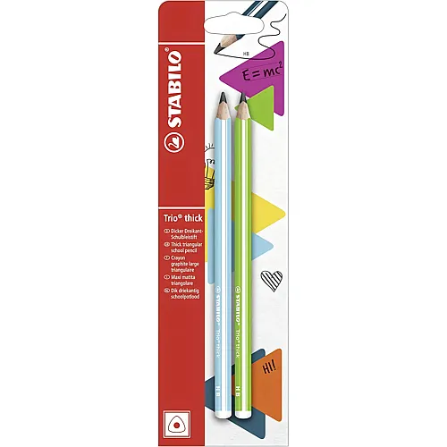 Stabilo Trio dick Bleistift HB 2er