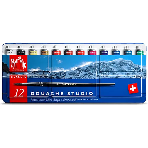 Caran d'Ache Classic Gouache Studio - 12 Teile