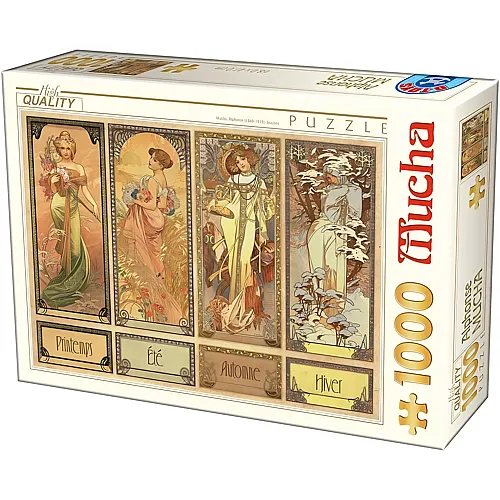 DToys Puzzle Mucha Alfons - Seasons - 1000 Teile
