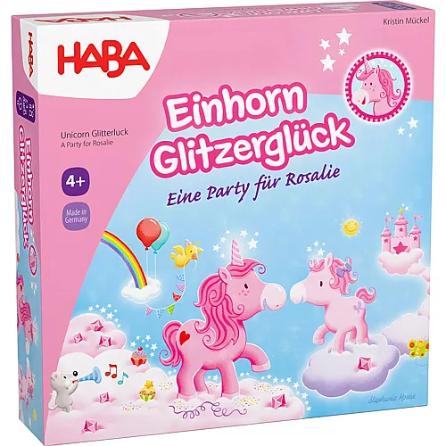 HABA Spiele Einhorn Glitzergl�ck - Eine Party f�r Rosalie (DE/EN)