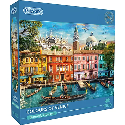Gibsons Puzzle Dominic Davison Die Farben von Venedig - 1000 Teile