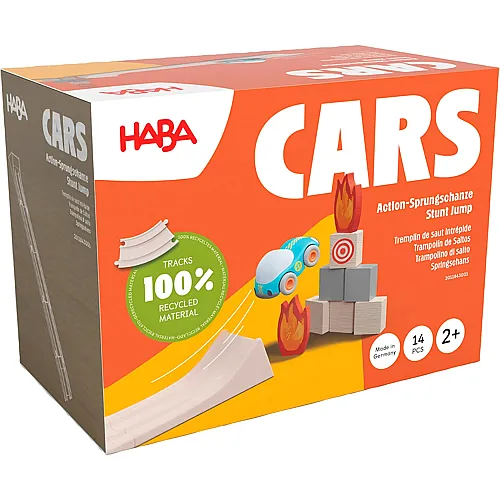 HABA Cars - Action-Sprungschanze, inkl. Auto