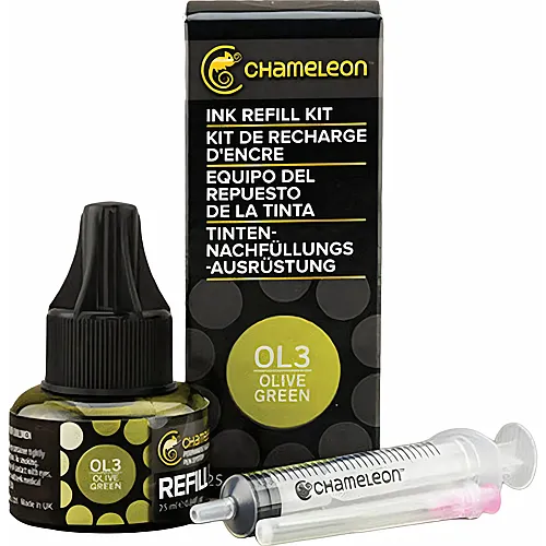 Chameleon Ink Refill 25ml - Olive Green Ol3