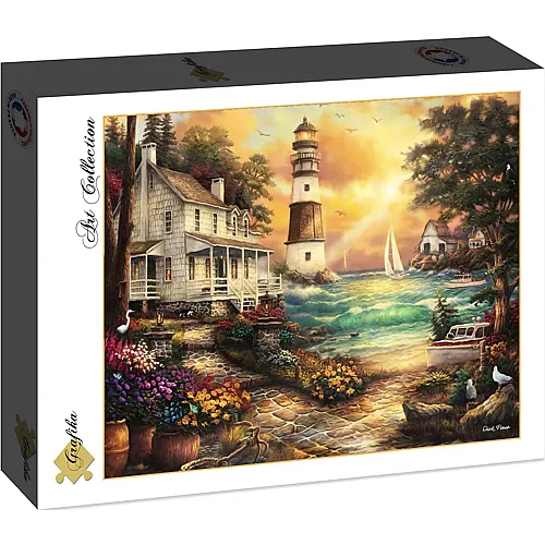 Grafika Puzzle Art Collection Chuck Pinson - Cottage by the Sea - 2000 Teile