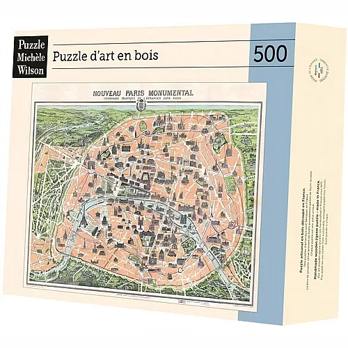 Puzzle Mich�le Wilson Stadtplan von Paris (500Teile)