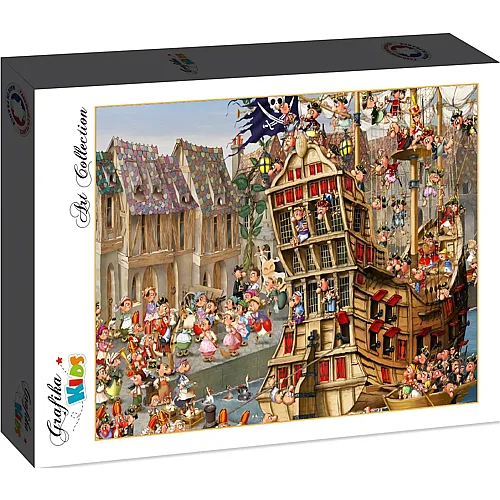 Grafika Puzzle Art Collection Fran�ois Ruyer Grafika Kids Piraten - 12 Teile