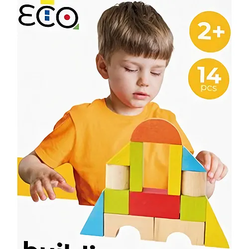 Creatif Wood Ensemble DE Blocs DE Construction Universal 14pcs