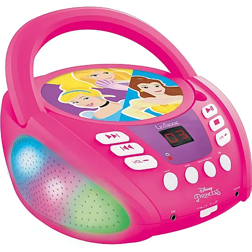 Lexibook Disney Princess Bluetooth CD-Spieler mit Lichteffekten
