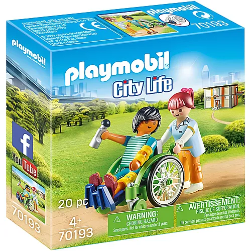 PLAYMOBIL City Life Krankenhaus Patient im Rollstuhl (70193)