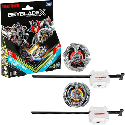 Beyblade Transformers Collab Optimus Primal 3-60F vs. Starscream 3-80N Multipack