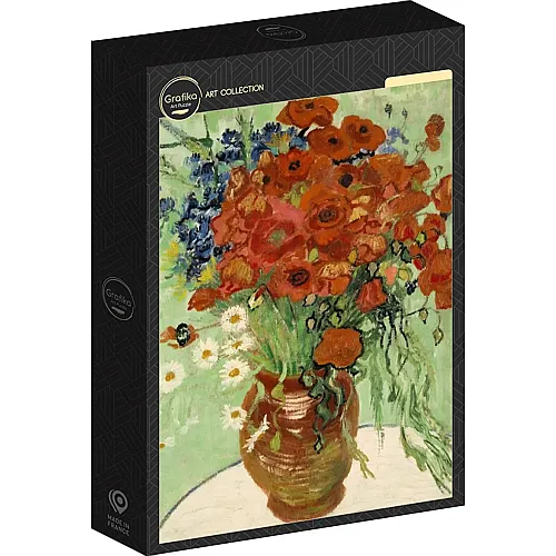 Grafika Puzzle Art Collection Vincent Van Gogh Vase with Daisies and Poppies, 1890 - 1000 Teile
