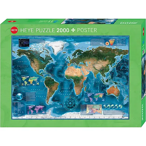 HEYE Puzzle Satellite Map (2000Teile)