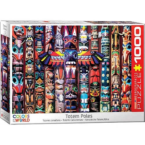 Eurographics Puzzle Kanadische Totempf�hle - 1000 Teile