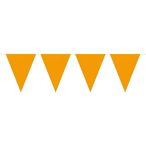 Orangefarbene Flaggenlinie - 10 m