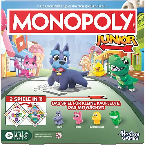 Hasbro Gaming 2in1 Monopoly Junior (DE)