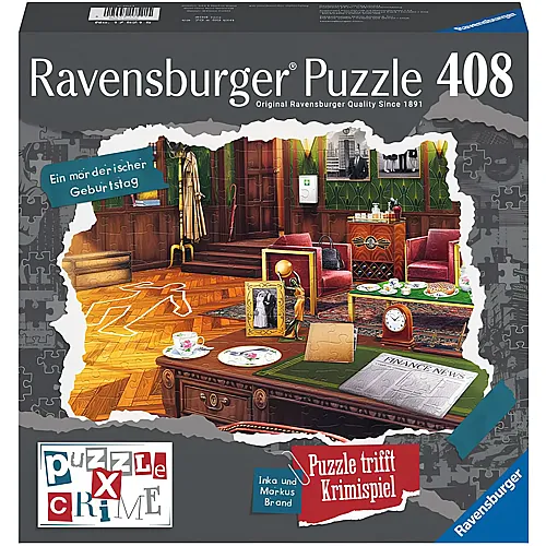 Ravensburger Puzzle X Crime: Ein mrderischer Geburtstag (406Teile)