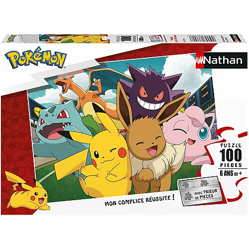 Nathan Puzzle Pok�mon Pikachu and the Pokemon - 100 Teile