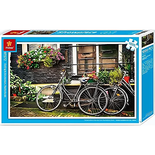 Pintoo Puzzle Plastic Puzzle-Netherlands, Amsterdam Bicycles (1000Teile)