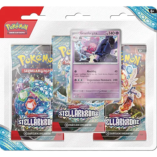 Pok�mon TCG 3er-Pack-Blister Stellarkrone Granforgita (DE)
