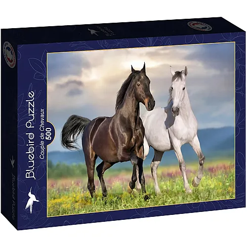 Bluebird Puzzle Couple de Chevaux - 500 Teile