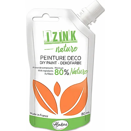 Aladine Izink Deko Naturmalfarbe Safranorange 80 ML