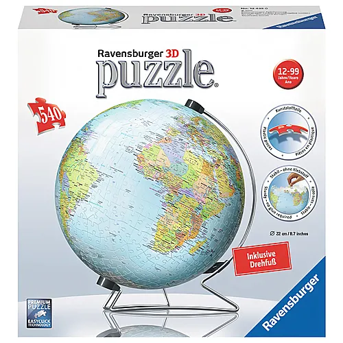 Ravensburger Puzzleball Globus Englisch (540Teile)