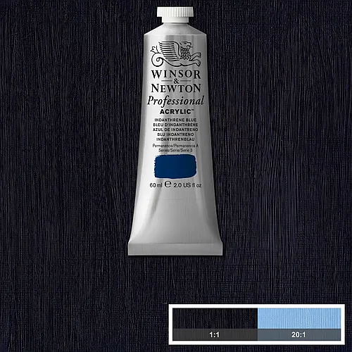 Winsor & Newton W&n Prof. Acrylfarbe 60ml Tube Idanthrenblau