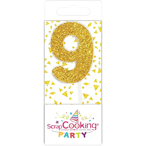 ScrapCooking Mini Kerze 9 Gold
