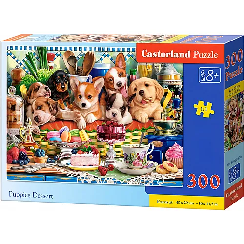 Castorland Puzzle Dessert f�r Welpen - 300 Teile