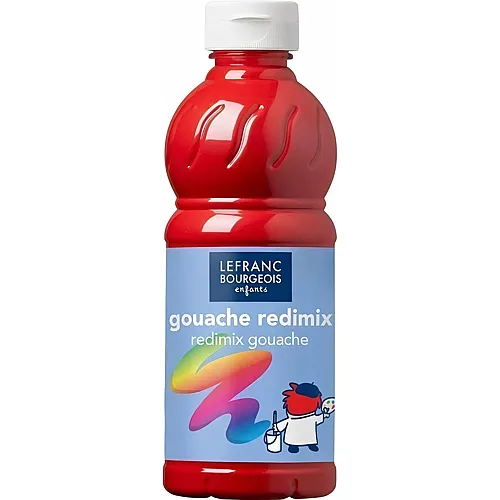 Lefranc Bourgeois Lfb Fl�ssige Tempera Redimix 500ml Flasche - Karmin