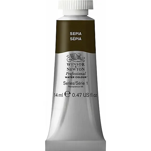 Winsor & Newton W&n Prof. Water Colour 14ml Tube Sepia