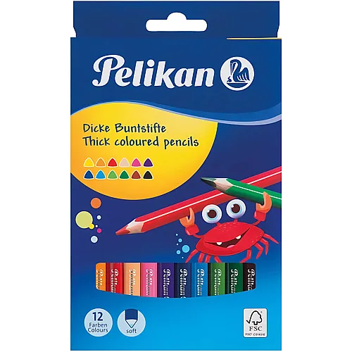 Buntstifte dreickig 12Teile