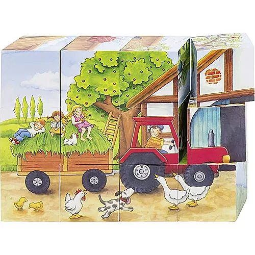 Goki Puzzle Jahreszeiten auf dem Bauernhof (12Teile)