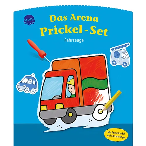 Das Arena Prickel-Set  Fahrzeuge
