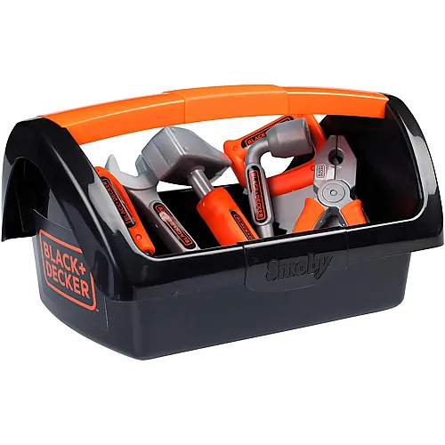 Smoby Black & Decker Werkzeugkasten mit Werkzeug - 6 Teile