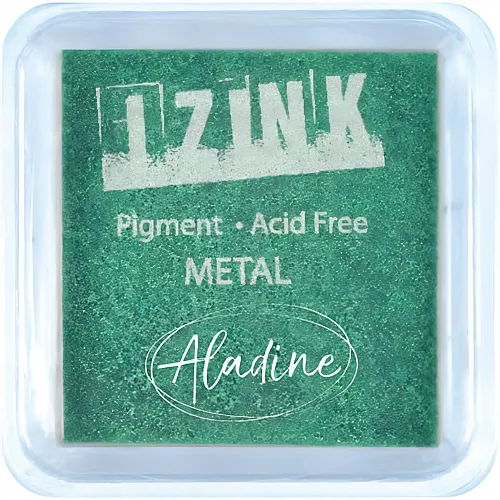 Aladine Izink Stempelkissen M Gr�n Metall