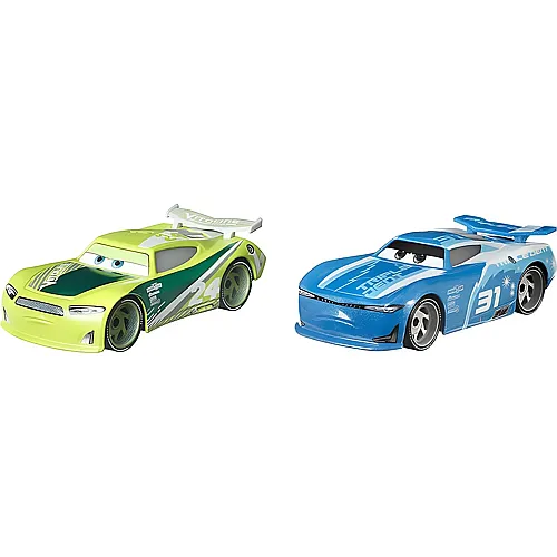 Mattel Disney Cars Chase Racelott & Cam Spinner (1:55)