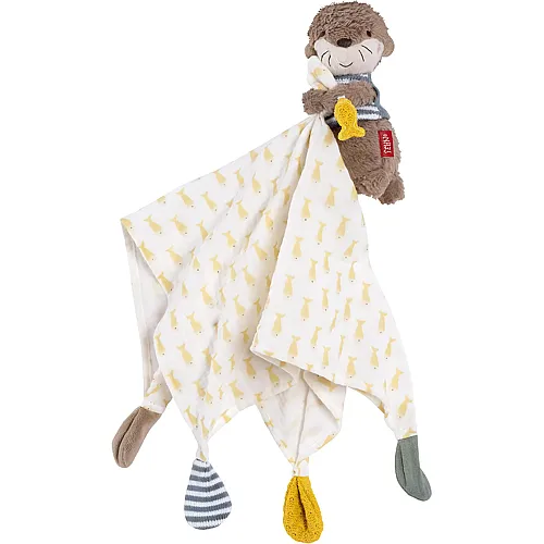 Fehn Musselin-Schmusetuch Otter - 37 cm