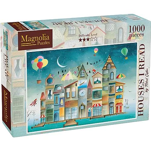 Magnolia Puzzle Nihal �ifter Houses I Read (1000Teile)
