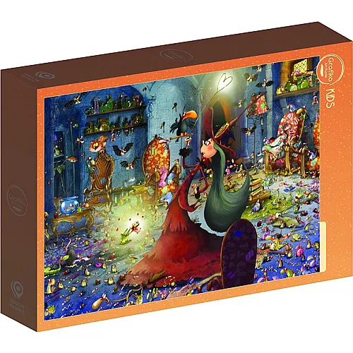 Grafika Puzzle Art Collection Fran�ois Ruyer Die Hexe mit dem Zauberstab - 48 Teile