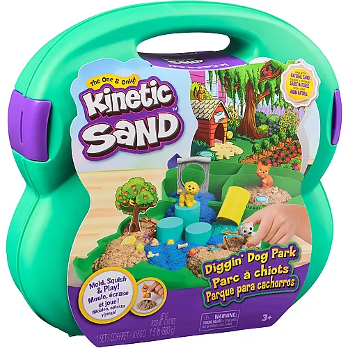 Spin Master Kinetic Sand Hunde Park Koffer - 680 g