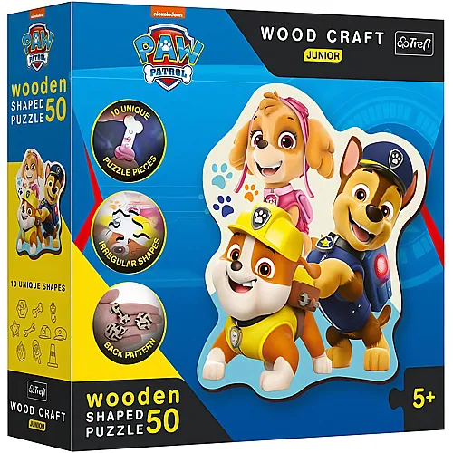 Trefl Puzzle Wood Craft Paw Patrol - 50 Teile